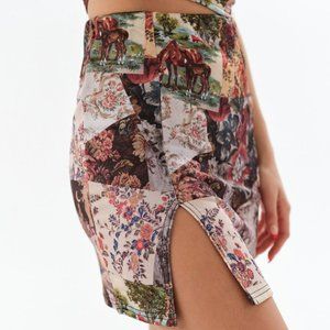 ⭐️ NEW girl ORDER Patchwork Horse Hipster Hippie Deco Farm Boho Chic Hip Skirt